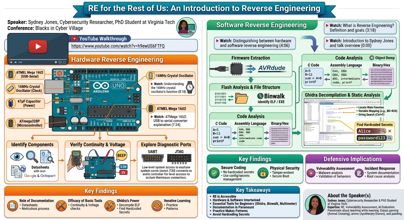 Visual summary for Sydney Johns RE for the Rest of Us An Introduction to Reverse Engineering