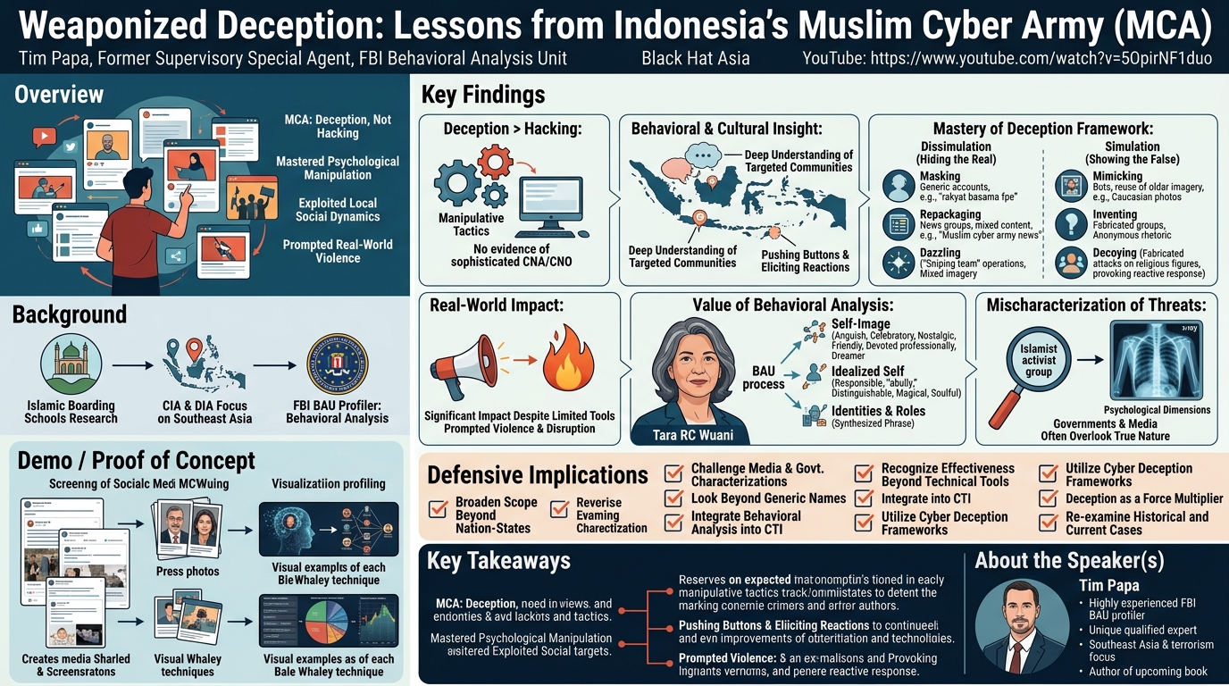 Visual summary for Weaponized Deception: Lessons from Indonesia's Muslim Cyber Army