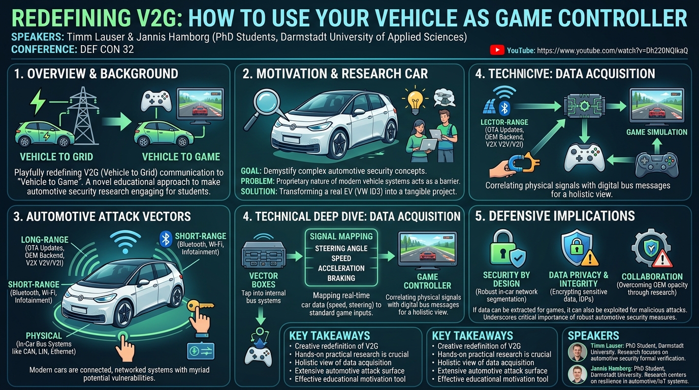 Visual summary for Redefining V2G: How to use your vehicle as game controller by Timm Lauser, Jannis Hamborg