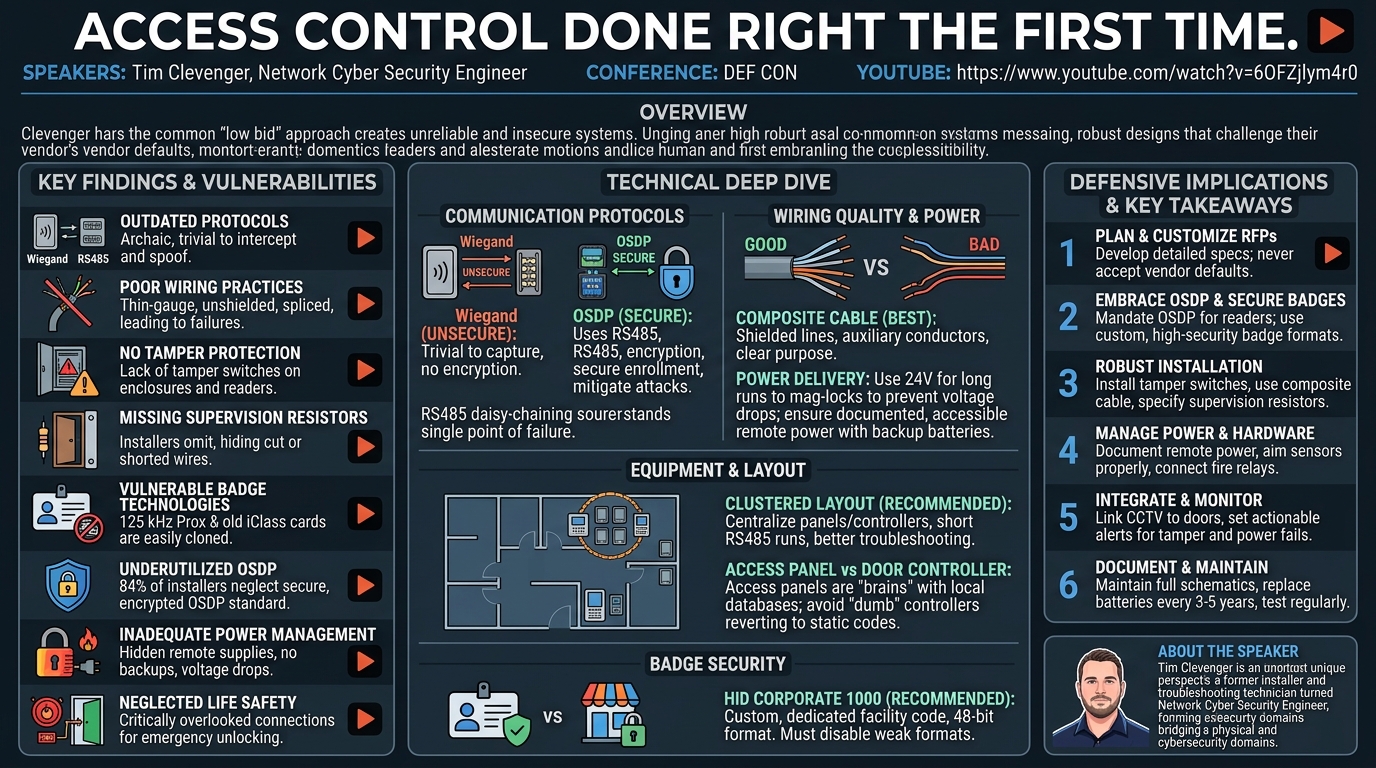 Visual summary for Access Control Done Right the First Time by Tim Clevenger