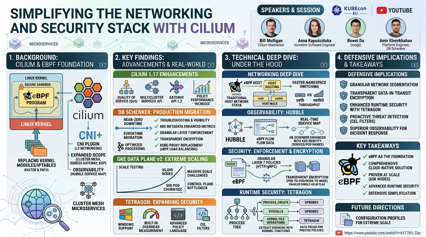 Visual summary for Simplifying the Networking and Secur... Bill Mulligan, Anna Kapuścińska, Bowei Du & Amir Kheirkhahan by Bill Mulligan, Anna Kapuścińska, Bowei Du, Amir Kheirkhahan