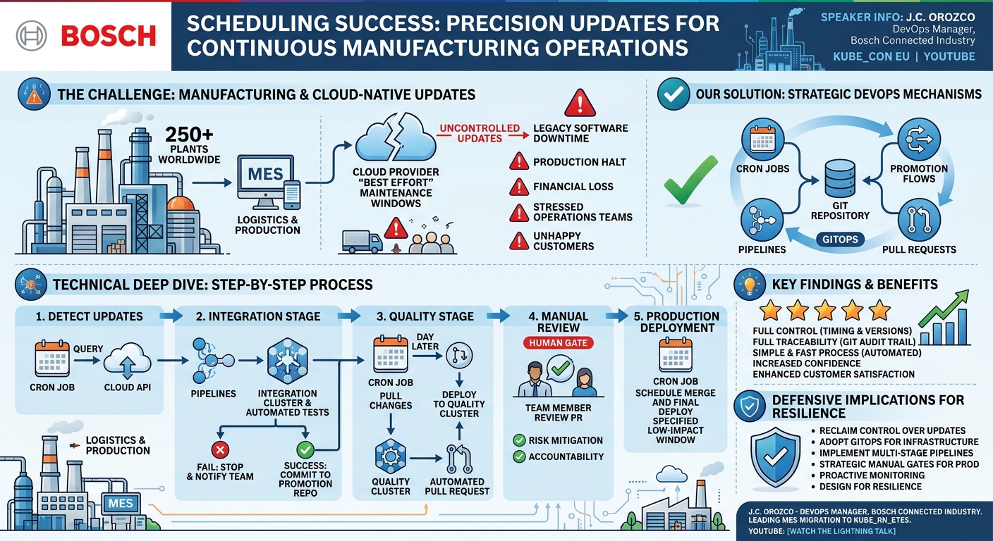 Visual summary for Lightning Talk: Scheduling Success: Precision Updates for Continuous Manufacturing Op... J.C. Orozco by J.C. Orozco