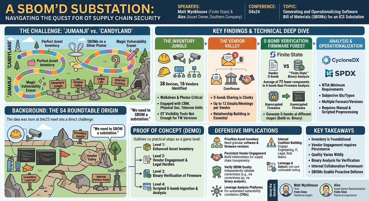 Visual summary for A SBOM'd Substation by Matt Wyckhouse