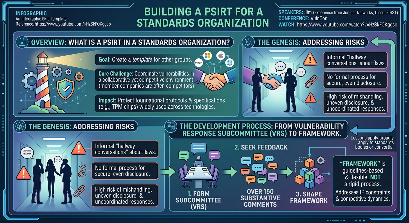 Visual summary for Building a PSIRT for a Standards Organization